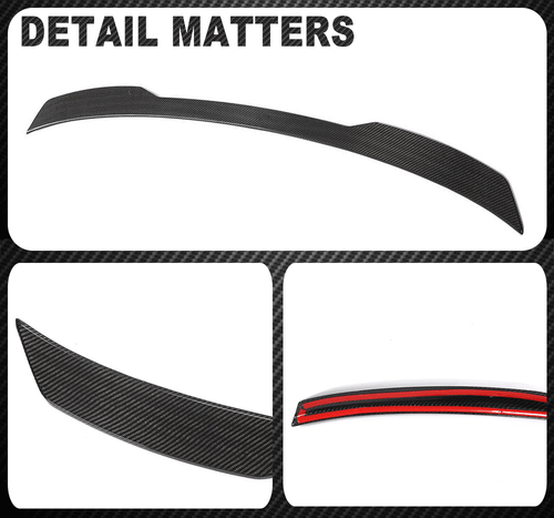 Spoiler posteriore in carbonio labbro adatto per BMW Serie 7 G12 G11 740i 750i M760Li 16UP - Foto 11 di 11