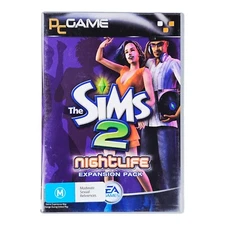 The Sims 2 Nightlife PC Game Expansion Pack 2005 Complete 2-disc w/manual/key