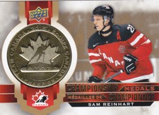 21/22 TIM HORTONS TEAM CANADA..SAM REINHART..CHAMPIONSHIP MEDALS..COMBINED SHIP