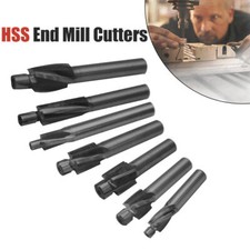 HSS Carbide Coated CNC 4 Flute Spiral Bit End Mill Cutter set 1/8"-5/8" Shank
