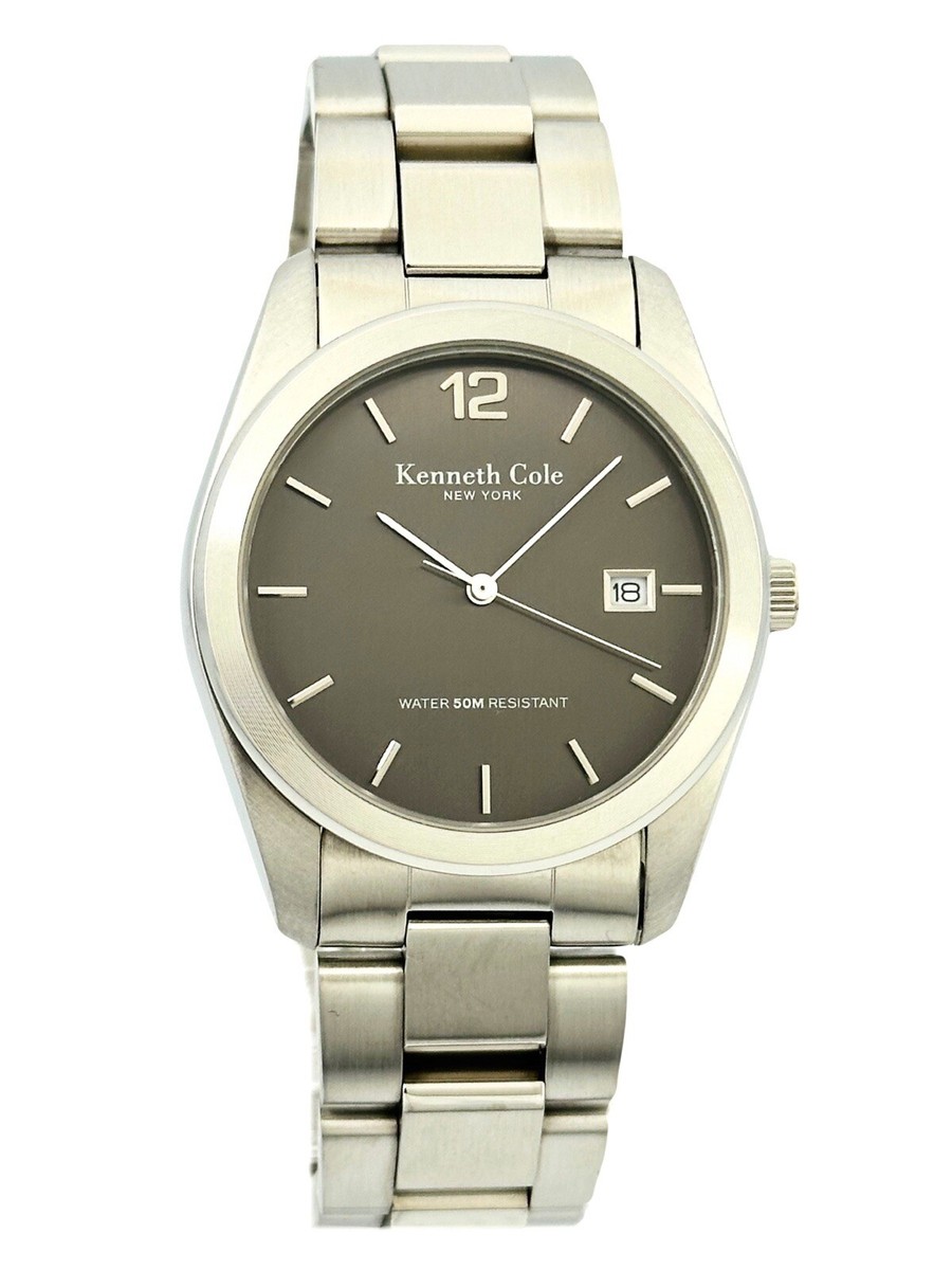Kenneth Cole New York KC3181 Gunmetal Dial Stainless Steel Links