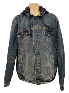 american eagle jean jacket hoodie