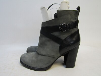 Belle Singerson Morrison Womens Sz 10 B Gray Suede Zip Ankle Fashion Booties
