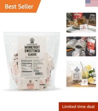 Classic Monk Fruit Sweetener with Erythritol Packets - White Sugar Replacemen...