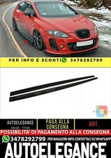 ✨MINIGONNE laterali design nero lucido ABS per SEAT Leon Mk2 MS design 05-09✨