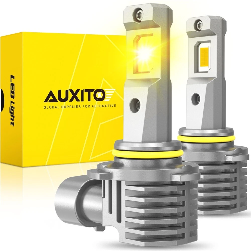 2x 9005 9145 9140 H10 LED Fog Light 3000K Super Yellow 360000LM High Power Bulbs