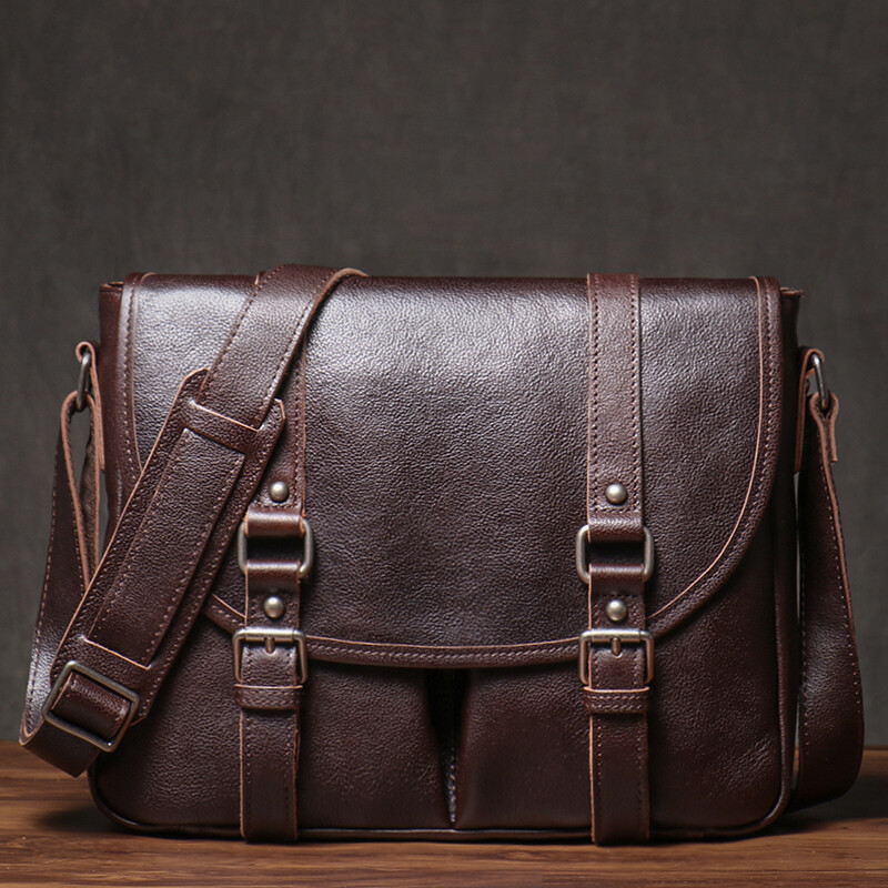 バッグ big leather messenger bag Amazon.com: [Upgraded] Vintage Canvas Messenger Bag 13 15.6
