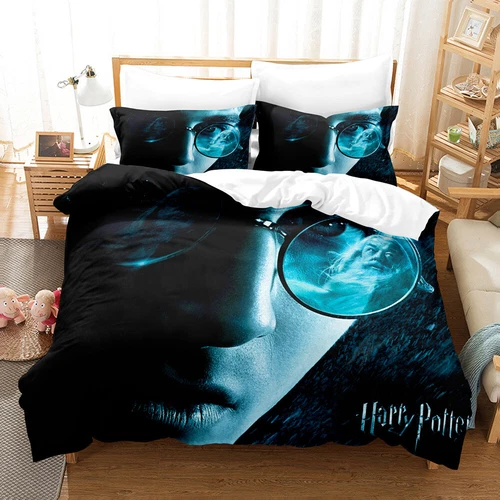 UK Harry Potter Bedding Set 2/3 PCS Quilt Duvet Cover Dorm Single Double King // - Picture 23 of 49