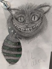 Cheshire cat drawing - Johnny Depp - Alice and wonderland - Free basilisk