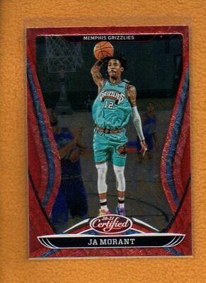 Ja Morant 2020-21 Panini Certified BK Asia Red Exclusive #2 Ja Morant 2020-21 Panini Certified BK Asia Red Exclusive #2
