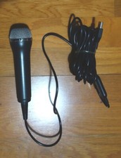 Rock Band Logitech USB Wired Microphone Black - for Wii, PS3, PS2, Xbox 360, PC