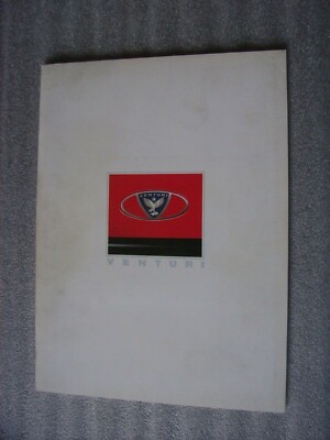 Venturi Coupe + Cabriolet Prospekt / Brochure / Depliant, English edition 7.1992