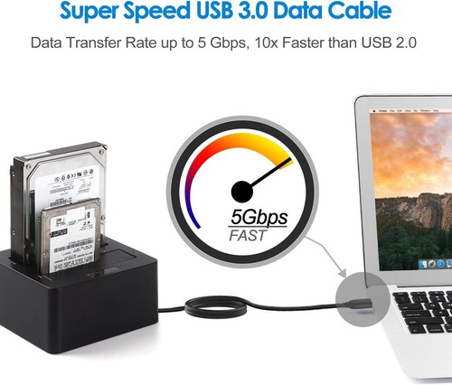 USB 3.0 Kabel Typ A Schwarz 1,8 Meter Hochgeschwindigkeits-Datenübertragung - Bild 4 von 9