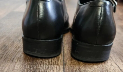 Cole Haan Grand OS Double Monk Strap Black Leather Loafers  display picture 2