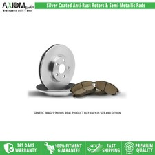 Front Coated Brake Rotors SemiMetal Pads for Volkswagen Atlas Atlas Cross Sport