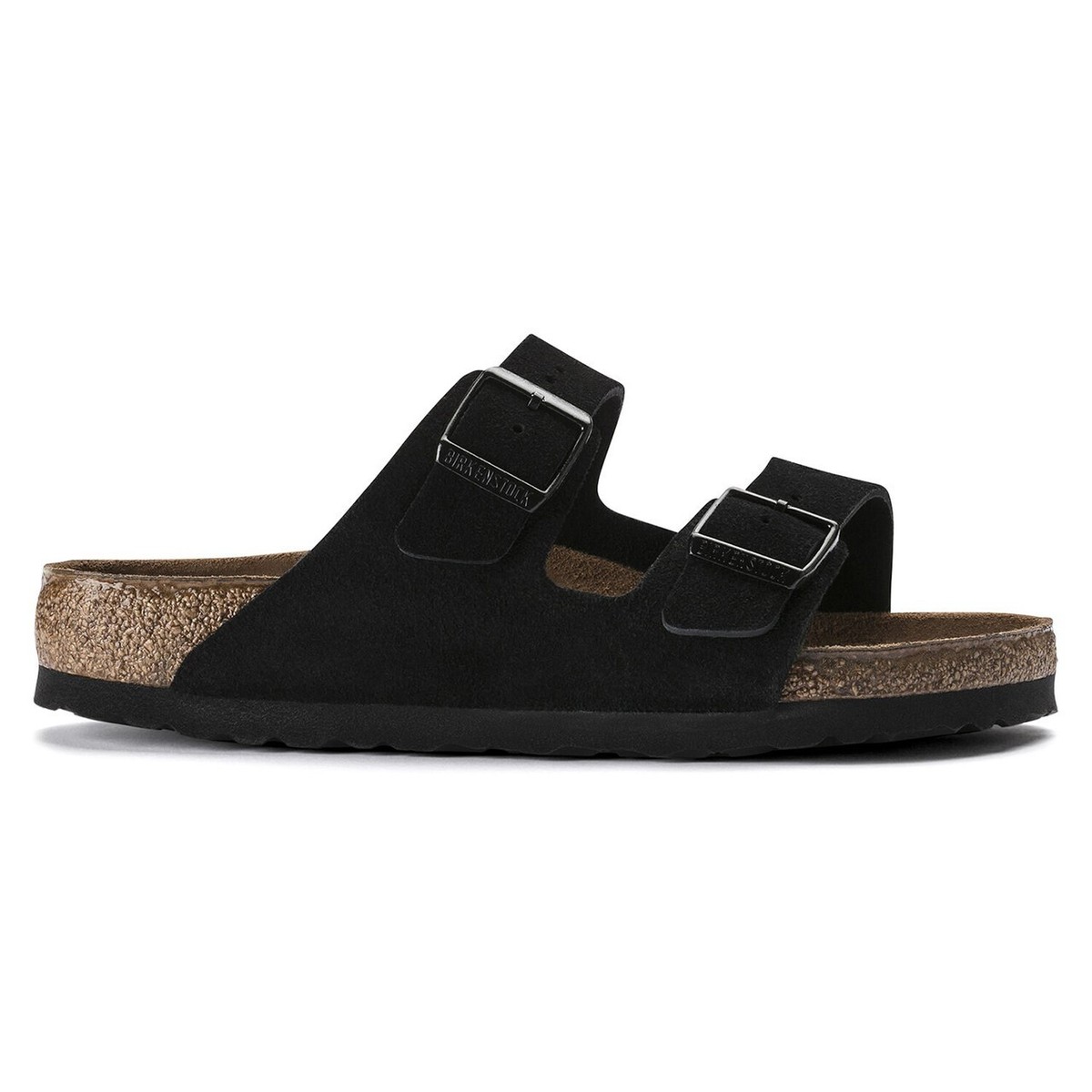 Birkenstock Z5444* Womens Arizona Black Suede Slide Sandals Size