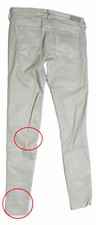 AG Adriano Goldschmied Jeans Pants Bottoms Women's Size 28R Silver Cotton Blend