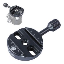 Metal Clamp w/ 3/8" Screw Hole for Manfrotto Arca-Swiss QR Plate Tripod BallHead