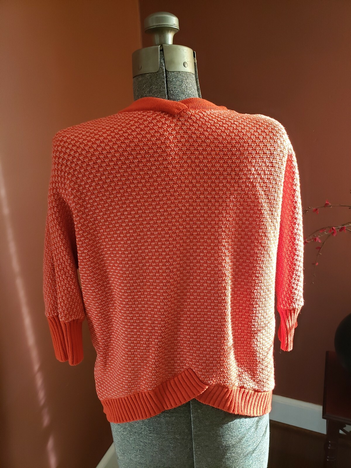 Cabi Cocoon Sweater Style 195 Orange 