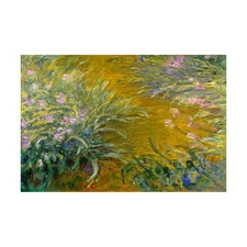 Claude Monet - Path through the Irises Hand-painted Oil Painting Wall Art