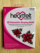 NEW Heartfelt Creations 3D Poinsettia SHAPING MOLD HCFB1-463