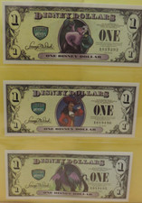 1 Banknote Disney Dollar 1$ VILLAINS Ursula H...