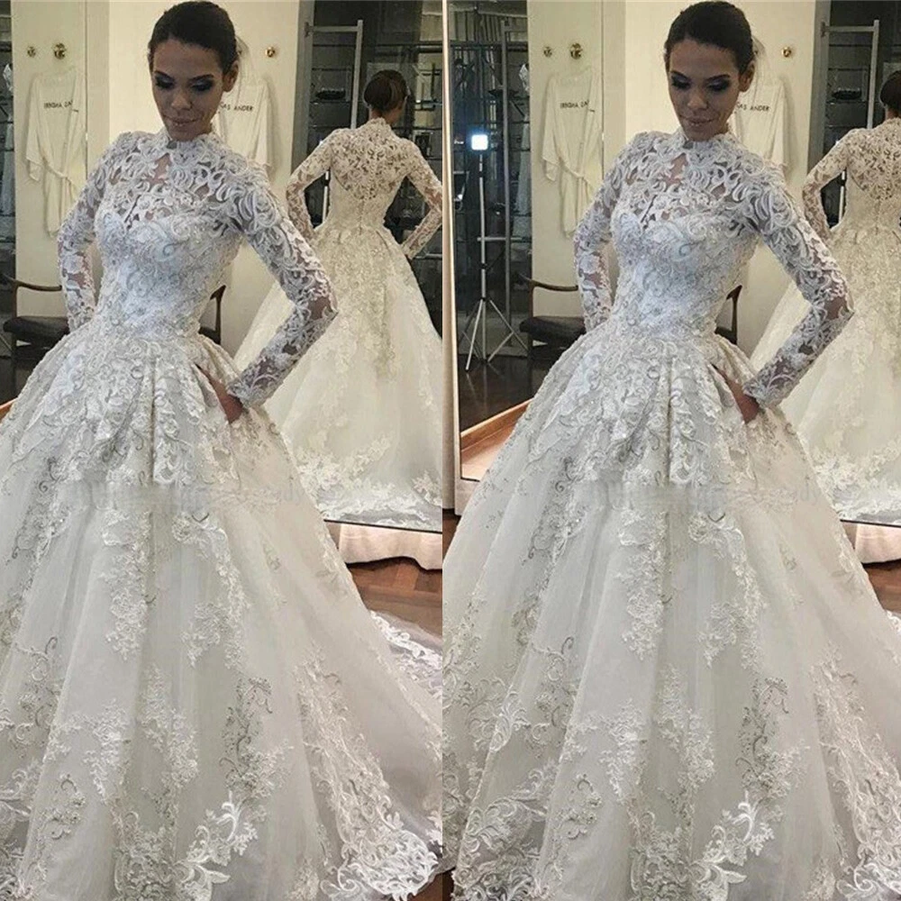 vintage long sleeve wedding dress