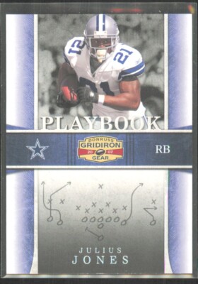 2007 Donruss Gridiron Gear Playbook Silver Julius Jones /250 #PB-22