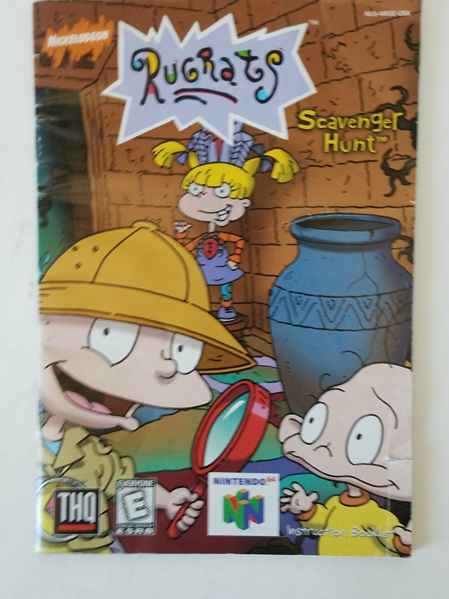 Nintendo 64 N64 Rugrats Scavenger Hunt Instruction Booklet NUS