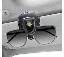 Sunclasses Holder, Leather Glasses Holders for Car Sun Visor, Eyeglasses Hanger