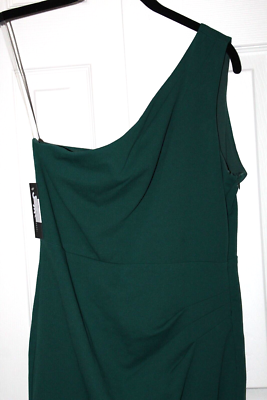 JUMP One-Shoulder Slim-Fitting Scuba-Crepe Sheath Dress, Womens, Juniors, M, Hunter JUMP One-Shoulder Slim-Fitting Scuba-Crepe Sheath Dress, Womens, Juniors, M, Hunter