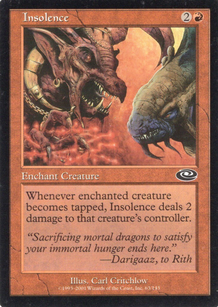 4X INSOLENCE 63/143 PLANESHIFT MTG MAGIC HP X4 (yourdeckbuilder)