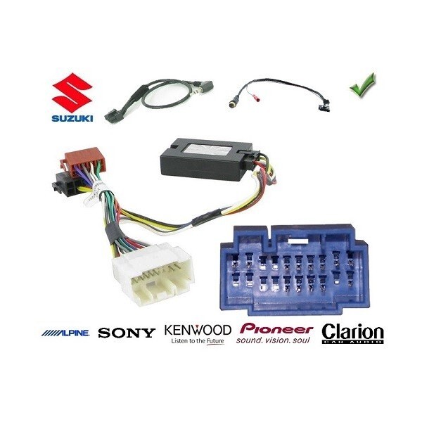 Commande au volant Suzuki Swift 2008-2011 avec interface Sony intégrée