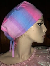 Scrub Cap Surgery Hat Nurse Hat Surgical Bouffant Headcover Gradient Cotton Cap
