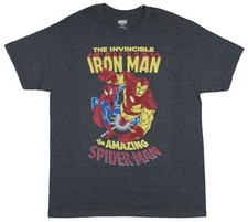 Nueva Camiseta Iron Man & Spider-Man Adulto - Increíble e Invincible Juntos Otra vez