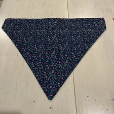 Reversible Neckerchief Dog Bandana Neckwear Handmade-XL 16  X 12.5  