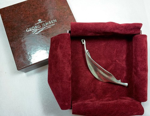 GEORG JENSEN .925 Sterling Silber Plume Brosche von Vivianna Torun Bulow-Hube - Bild 1 von 8