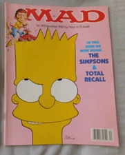 The Simpsons & Total Recall - MAD Magazine December 1990 #299 VF