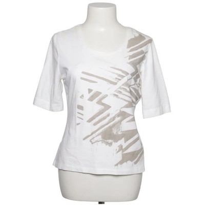 Basler Collection, T-shirt, Größe: 38, Weiß/Grau, Baumwolle/Elasthan, Print #AXn