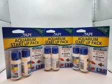 API Stress Coat & Quick Start Aquarium Start Up Pack 1 fl oz Per Bottle (3 Pack)