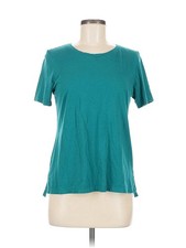 Member's Mark Women Green Short Sleeve T-Shirt M