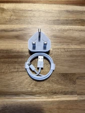 Genuine Apple 5W USB Charger Adapter Plug Lightning Cable UK iPhone iPad  A2128