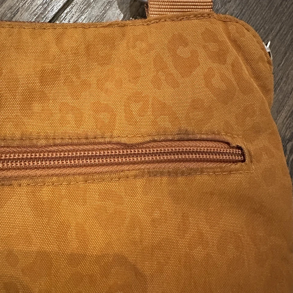 Bolsa tiracolo Baggallini Horizon fina alça ajustável laranja organizador leopardo - Imagem 4 de 4