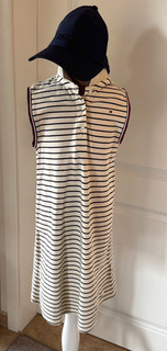 Tommy Hilfiger Polo Kleid Mädchen gestreift Gr. 140 TOP