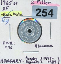 HUNGARY  - 2 FILLER 1897 - 1965 BU #254