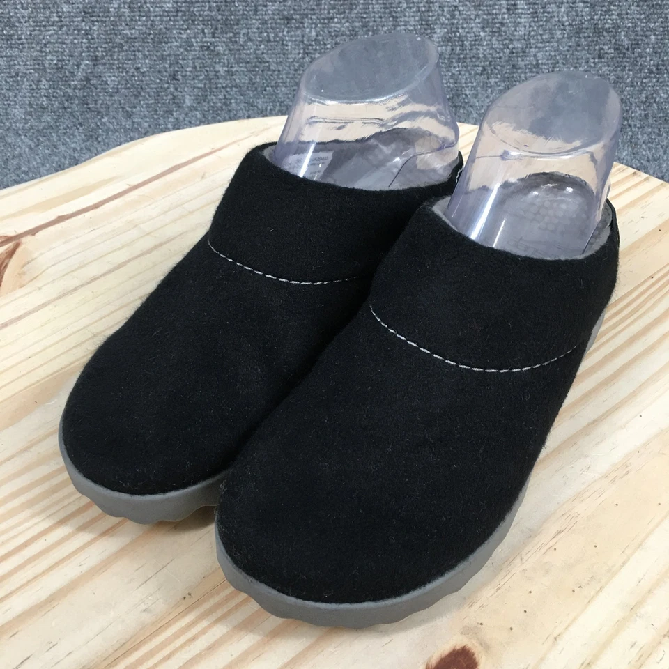 Dansko Clogs Womens 36 Black Lucie Round Toe Slip On Casual Polyester Blend - Image 3 of 4