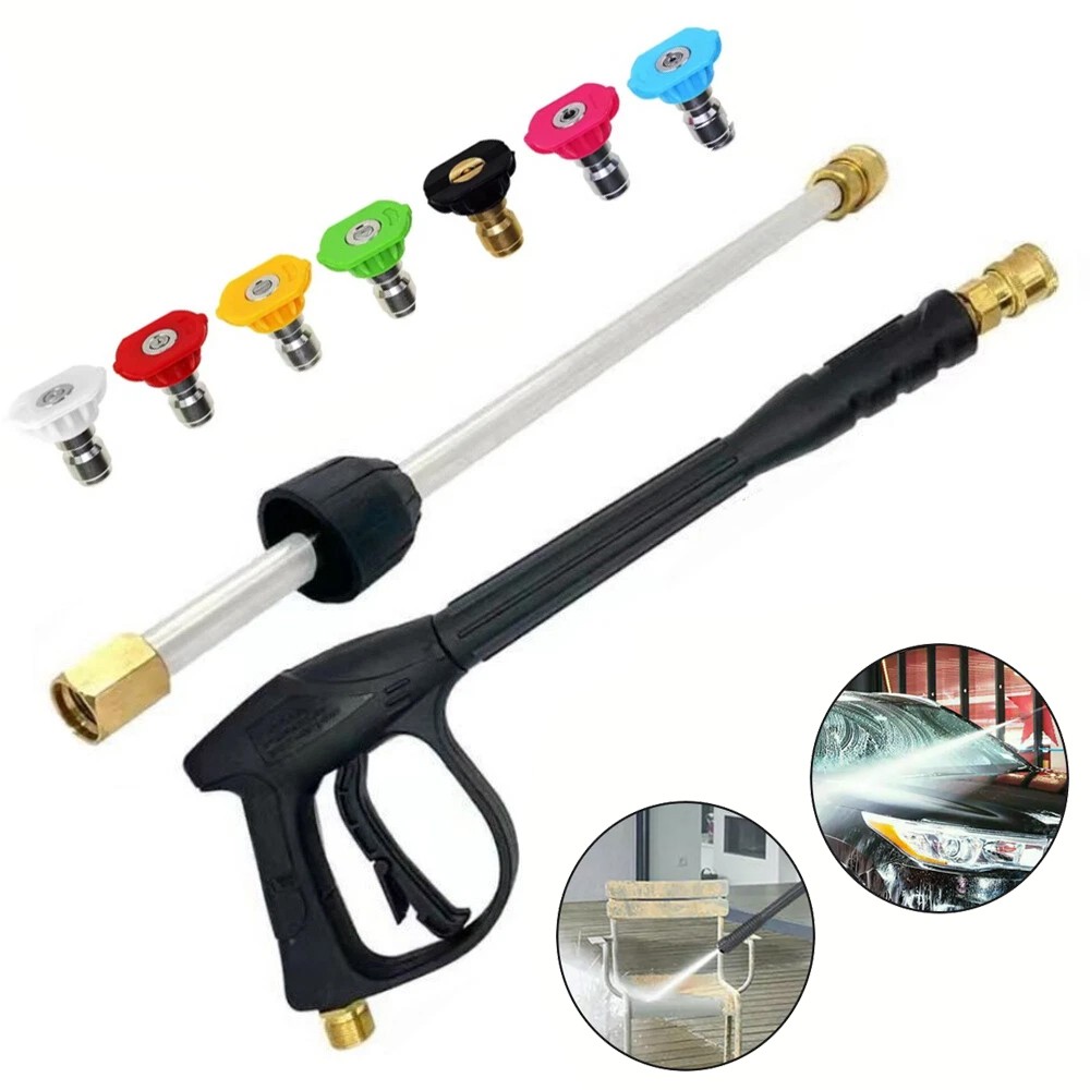 High Pressure 5800PSI Car Power Washer Gun Spray Wand Nozzle Kit