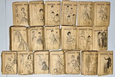 Lot of 19 Vintage Advance Sewing Patterns 195...