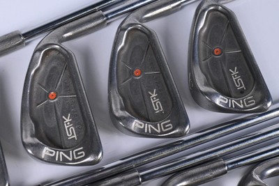 Ping ISI-K Eisen / 3-PW+SW / Orange Dot / Stiff Flex Ping Karsten JZ Schäfte