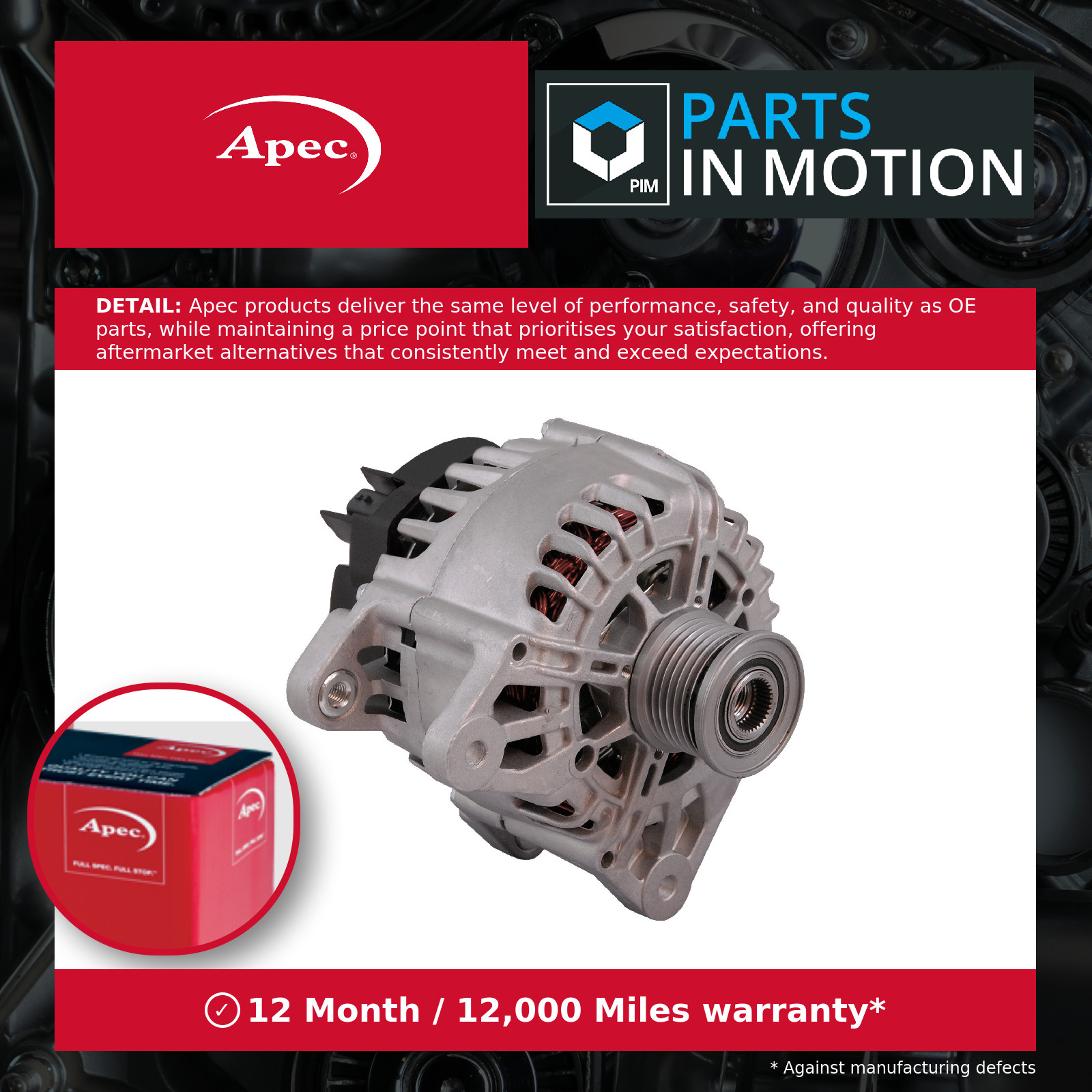 Alternator AAL2015 Apec 4159063700 4539064100 A4539064100 231000643R 231003101R